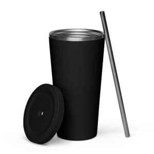 NOUHATOUCH Insulated tumbler with a straw